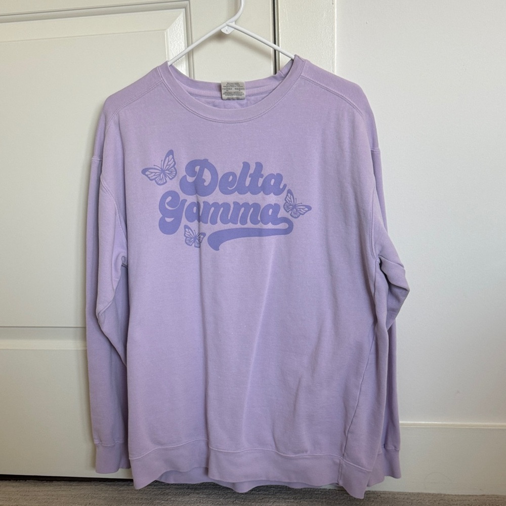 Delta Gamma Comfort Colors purple Sweatshirt